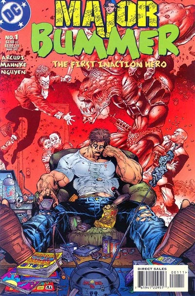 Major Bummer No. 1 cover, pencilled by Doug Mahnke